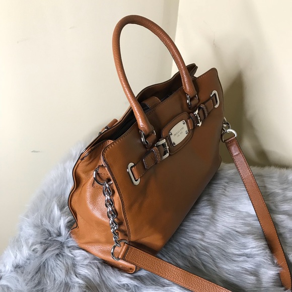 Michael Kors Hamilton Leather Satchel - Picture 3 of 8